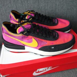Nike Waffle One Active Fuchsia/University Gold Mens Sneakers Size 8 *Brand New*